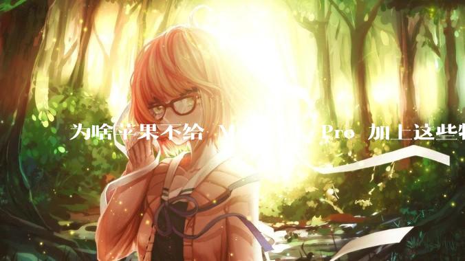 为啥苹果不给 MacBook Pro 加上这些特性？